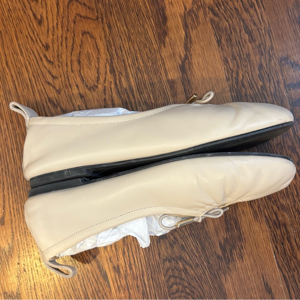 Alohas Rosalind Cream Leather Ballet Flats - Picture 5 of 8